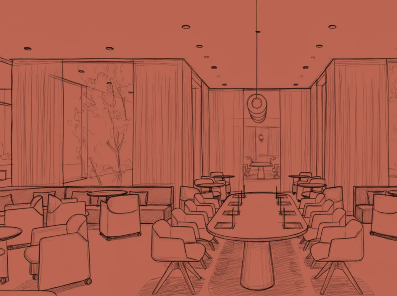 Sketch of collaborative workspace